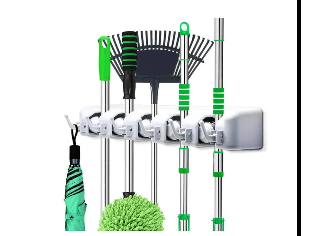 5 - Layer Multipurpose Wall Mounted Organizer Mop And Broom Holder